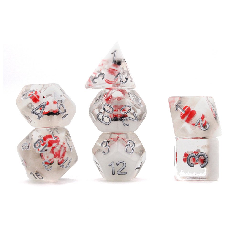 Custom Santa Claus Dice Board Game Christmas Merry Snow Gift Rpg Transparent D12 Polyhedral Resin Epoxy Dice