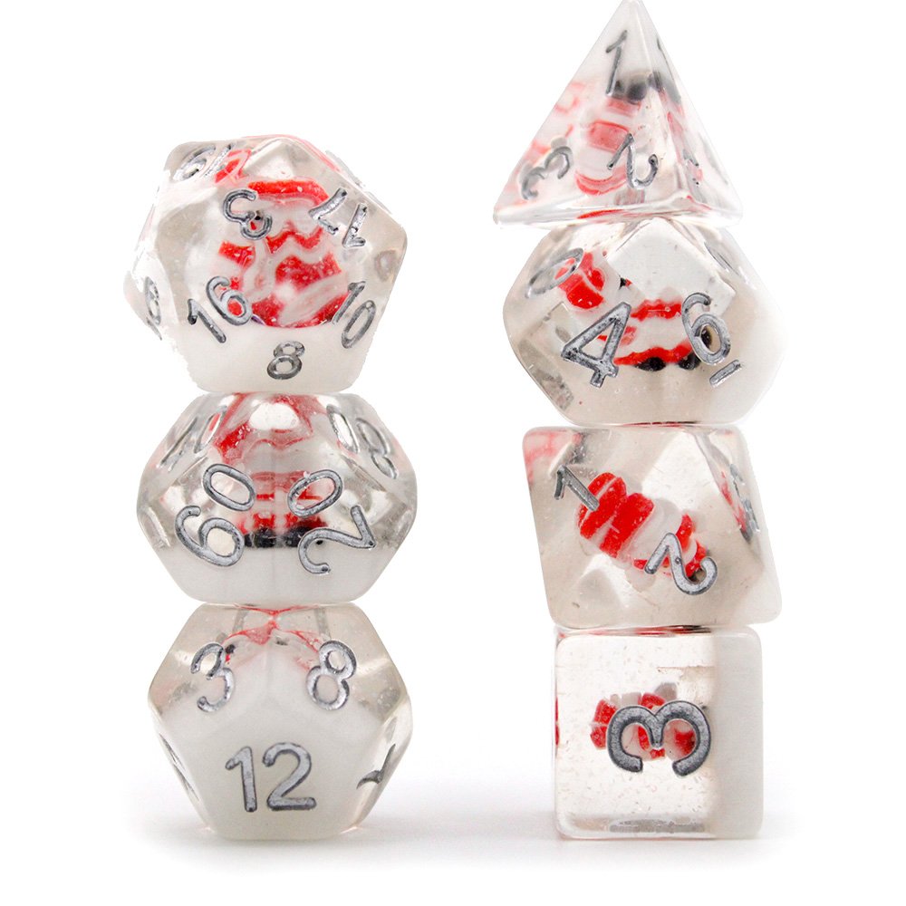 Custom Santa Claus Dice Board Game Christmas Merry Snow Gift Rpg Transparent D12 Polyhedral Resin Epoxy Dice