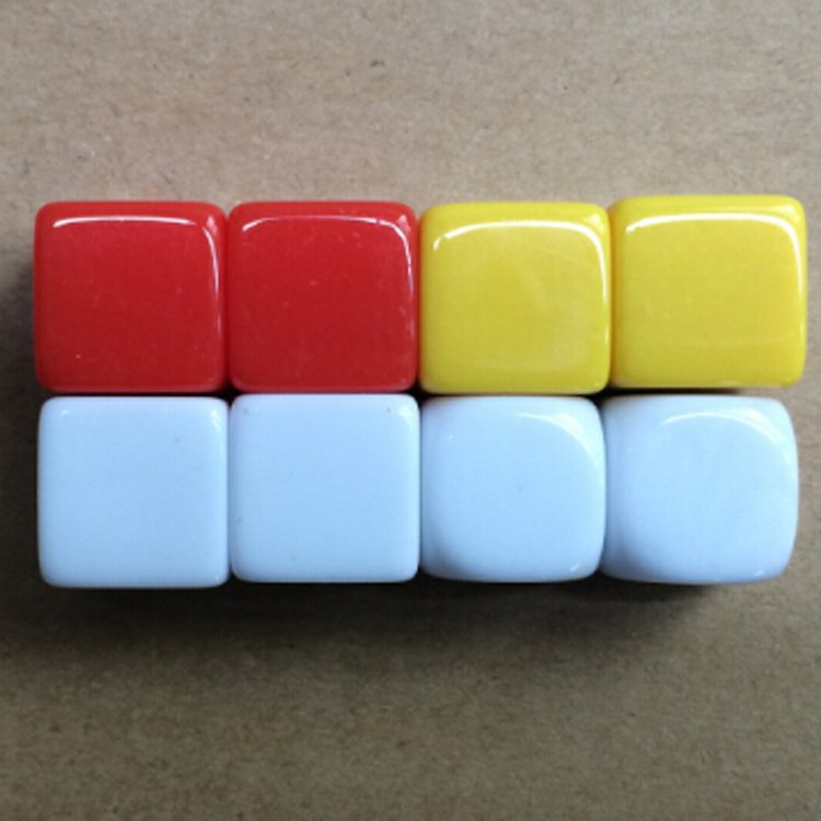 Custom Color Size 16mm Resin Polyhedral Dice D6 Engraving DIY Acrylic Blank Custom Rounded Corners Dice for Board Game