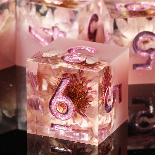 Mini Planet Dragon and Dungeon Wholesale dice Resin Polyhedral Sharp Edges Dice RPG board role-playing games Dice Set