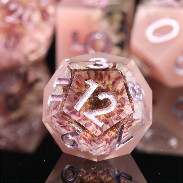 Mini Planet Dragon and Dungeon Wholesale dice Resin Polyhedral Sharp Edges Dice RPG board role-playing games Dice Set