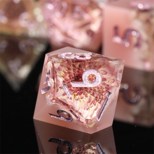 Mini Planet Dragon and Dungeon Wholesale dice Resin Polyhedral Sharp Edges Dice RPG board role-playing games Dice Set