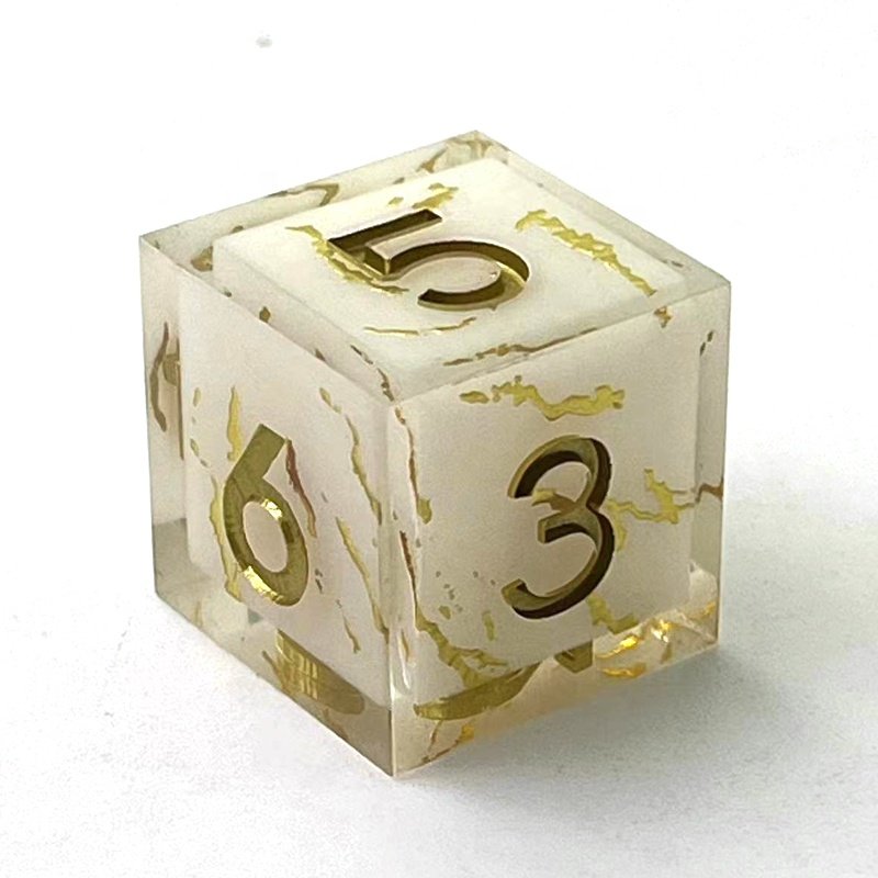 Custom Polyhedron Set, Dice Sharp Edges, Resin Dice, DND Dragons & Dungeon Board Game Cosplay Dice