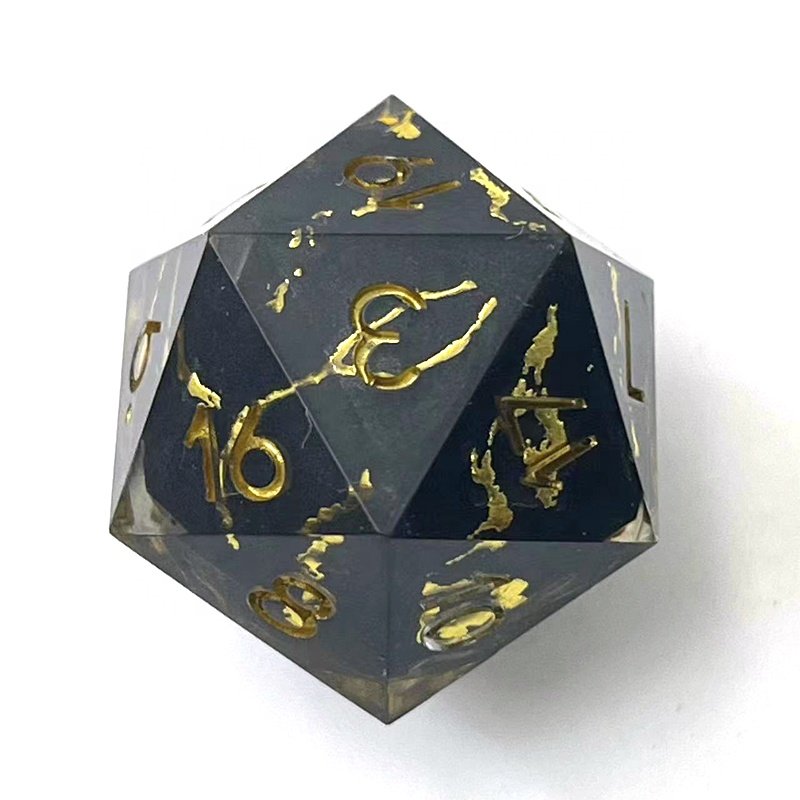 Custom Polyhedron Set, Dice Sharp Edges, Resin Dice, DND Dragons & Dungeon Board Game Cosplay Dice
