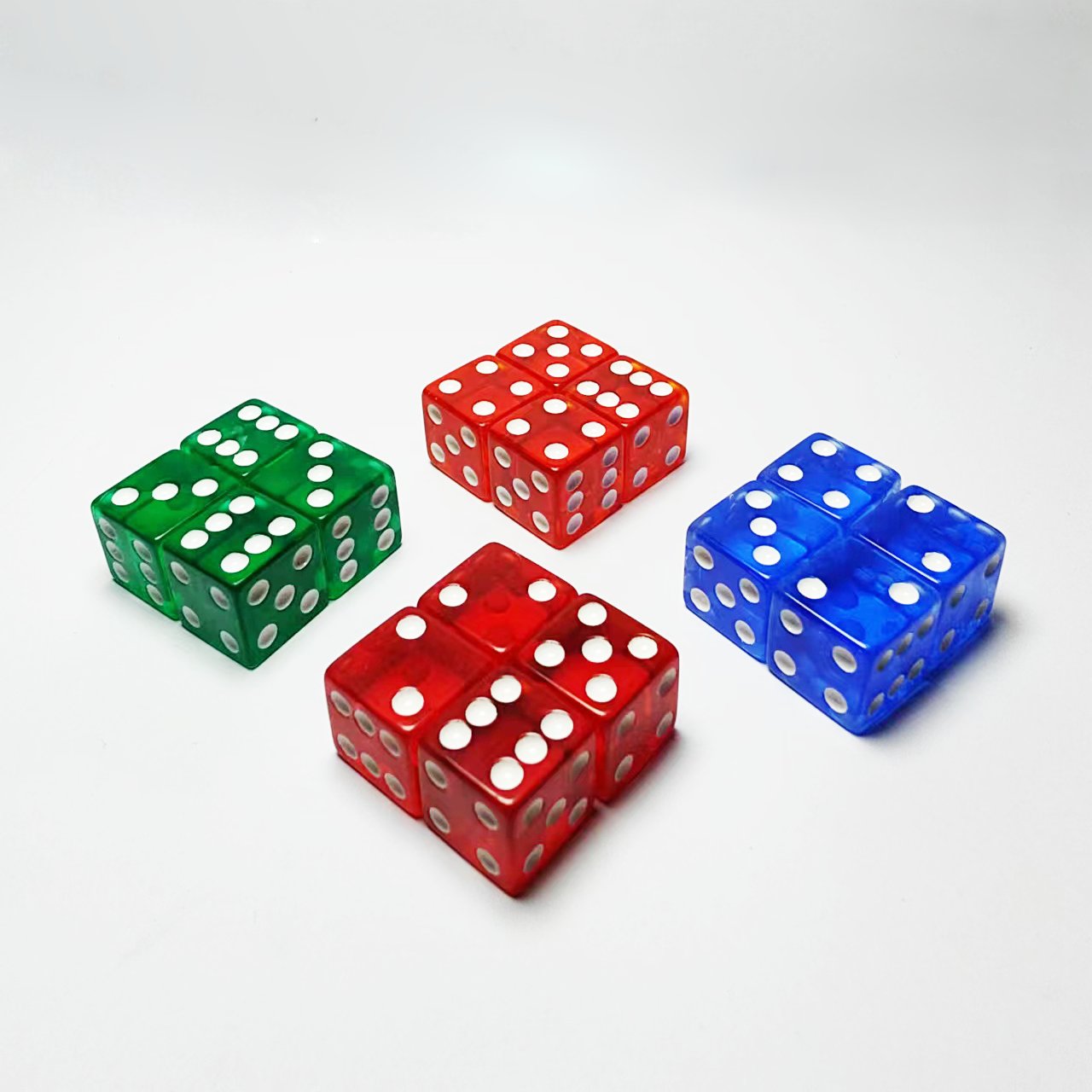 Custom Manufacturers Wholesale Colorful Standard Acrylic Transparent Dice D6 16-24mm Point Casino Board Game Dice