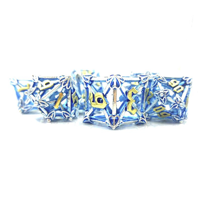 Newly Designed Metal Hollow Arrow Dice Set for DND Dungeons & Dragons Run Group COC Board Game