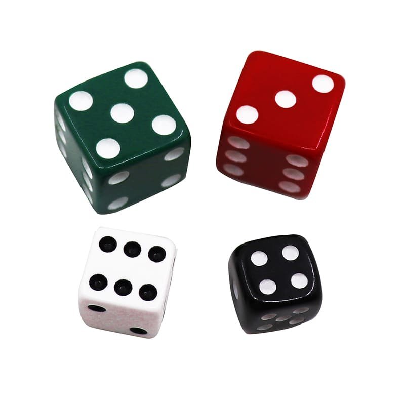 6 Sided Opaque Dice - White