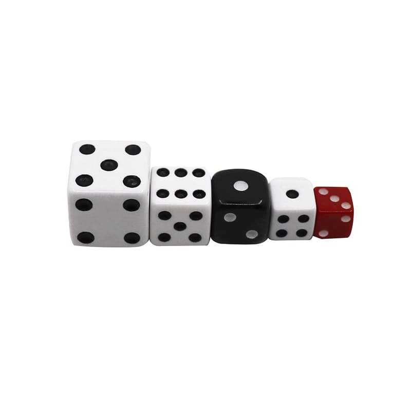 6 Sided Opaque Dice - White