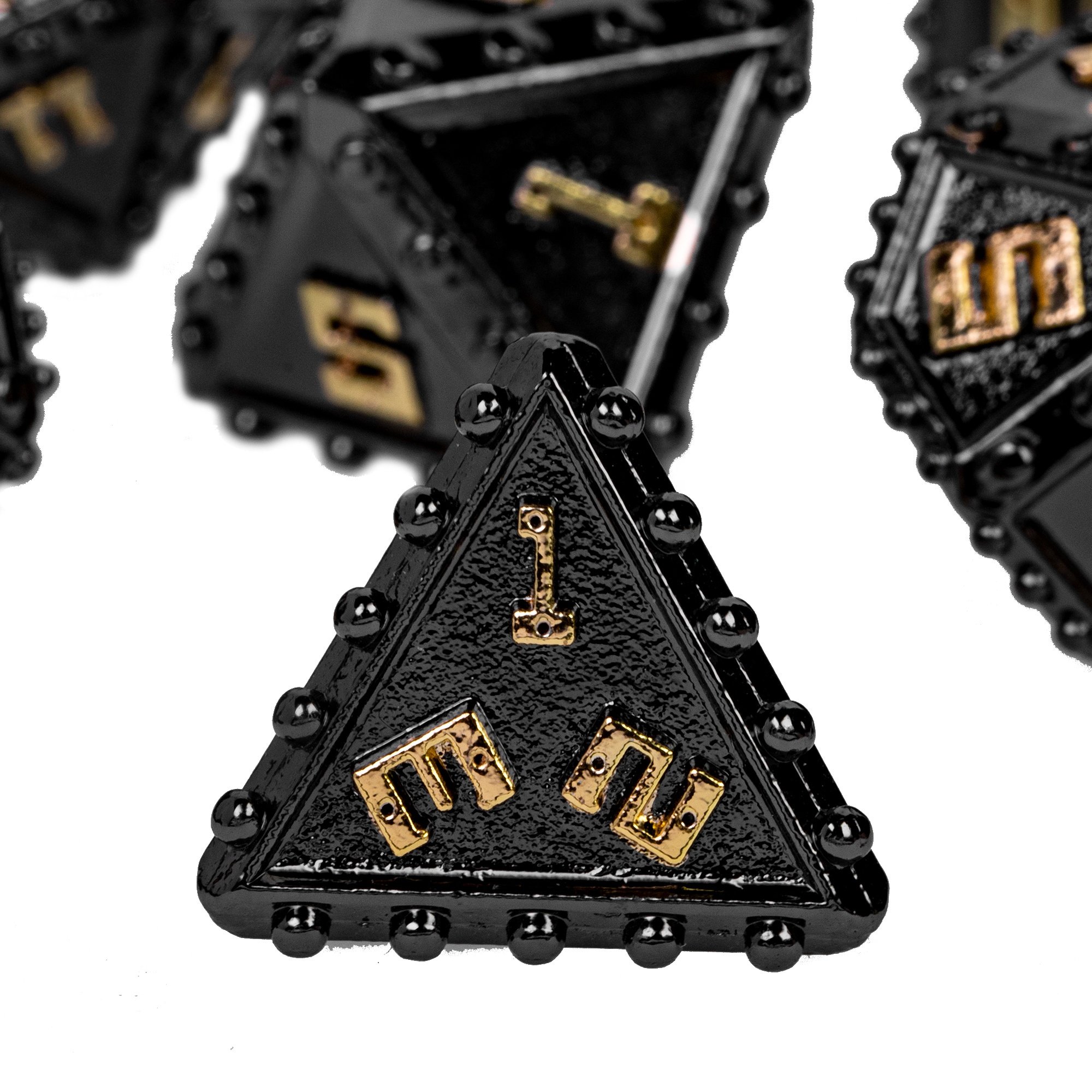 Udixi Polyhedral metal custom logo rpg dungeons and dragons dice game set Rivet Series
