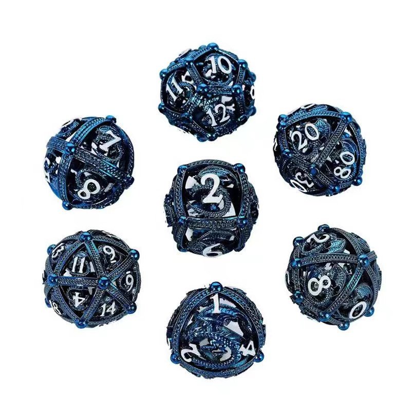 New vintage polyhedral rounded Dragon dice set Custom dice for Dungeons & Dragons board game dice