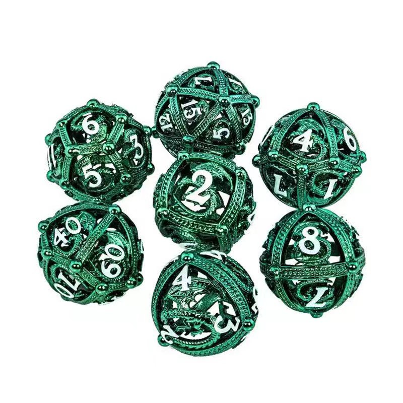 New vintage polyhedral rounded Dragon dice set Custom dice for Dungeons & Dragons board game dice