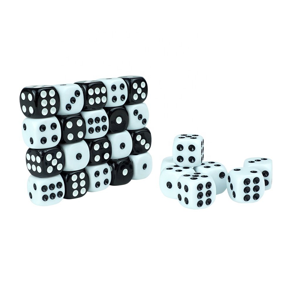 Wholesale 12mm d6 custom color acrylic dice 2g casino grade acrylic dice for playing games