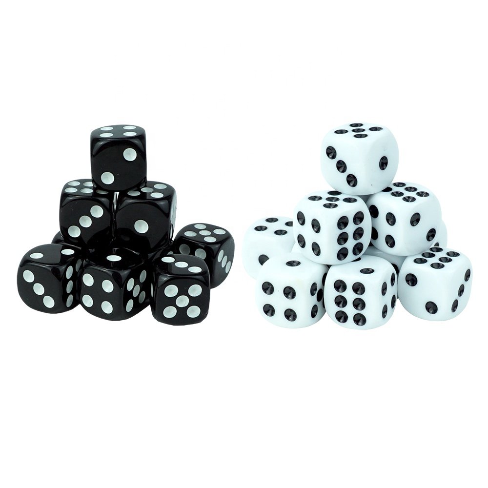 Wholesale 12mm d6 custom color acrylic dice 2g casino grade acrylic dice for playing games