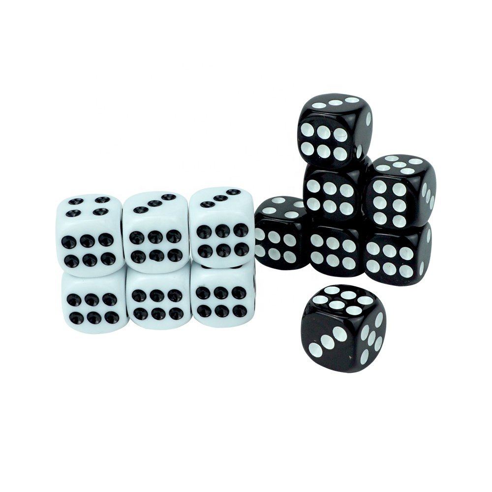 Wholesale 12mm d6 custom color acrylic dice 2g casino grade acrylic dice for playing games
