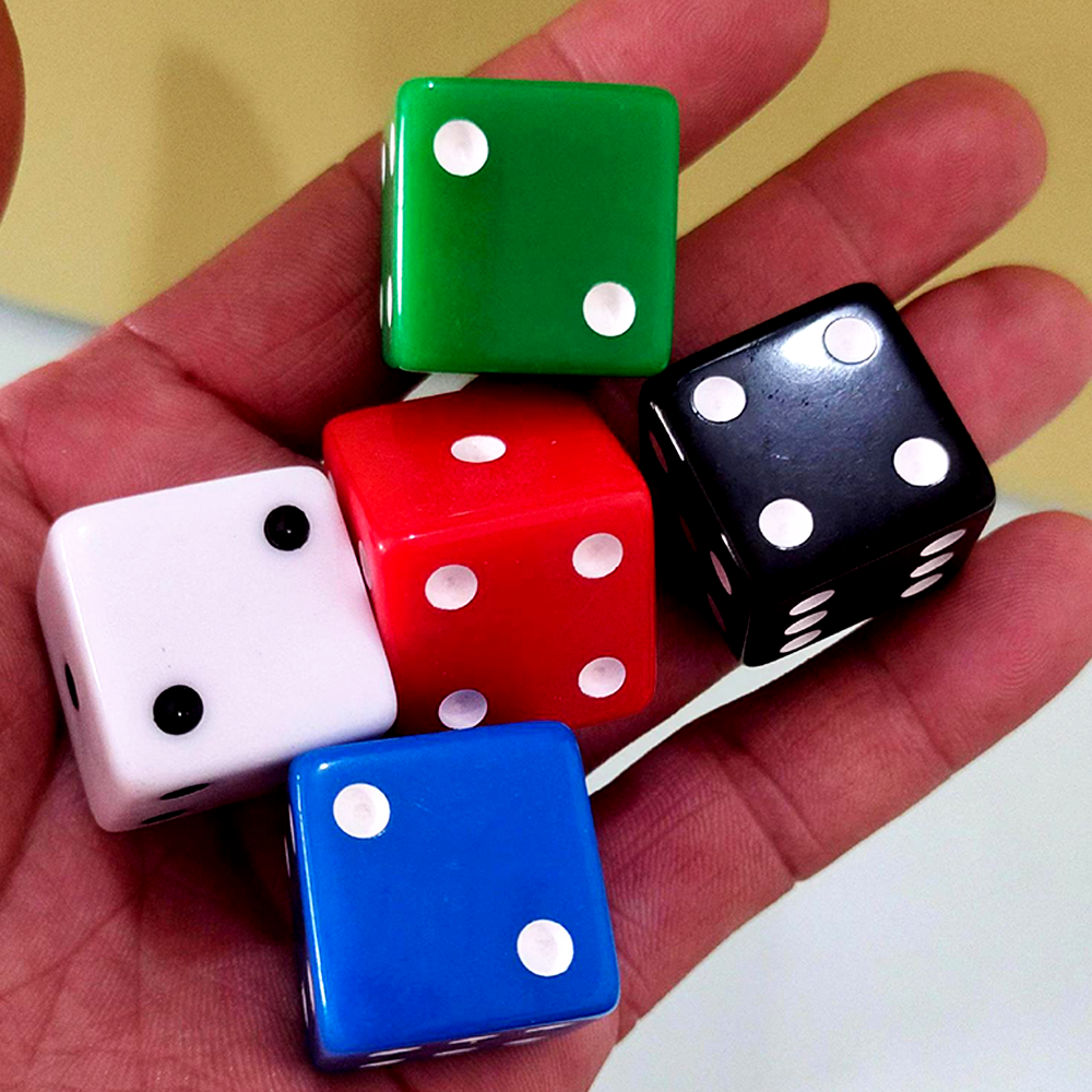 D6 Acrylic Dice Right Angle Board Game 25mm Solid Color Dice Game Customized Dice Wholesale