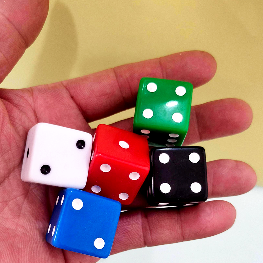 D6 Acrylic Dice Right Angle Board Game 25mm Solid Color Dice Game Customized Dice Wholesale