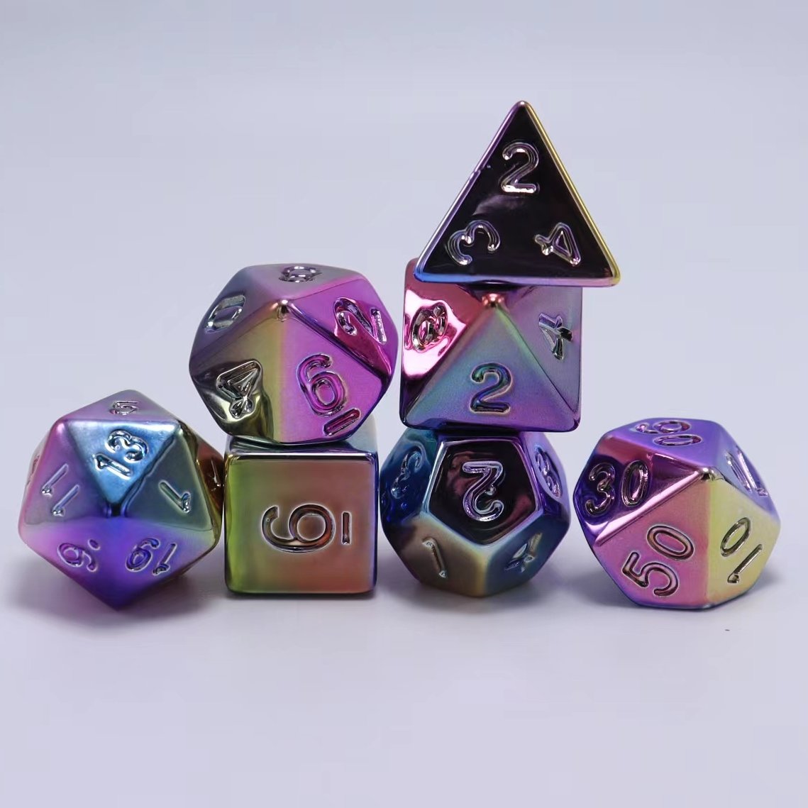 Wholesale Printed Acrylic Casino Dice Set Custom Plated Luxury Golden 16mm Adult Dice Games