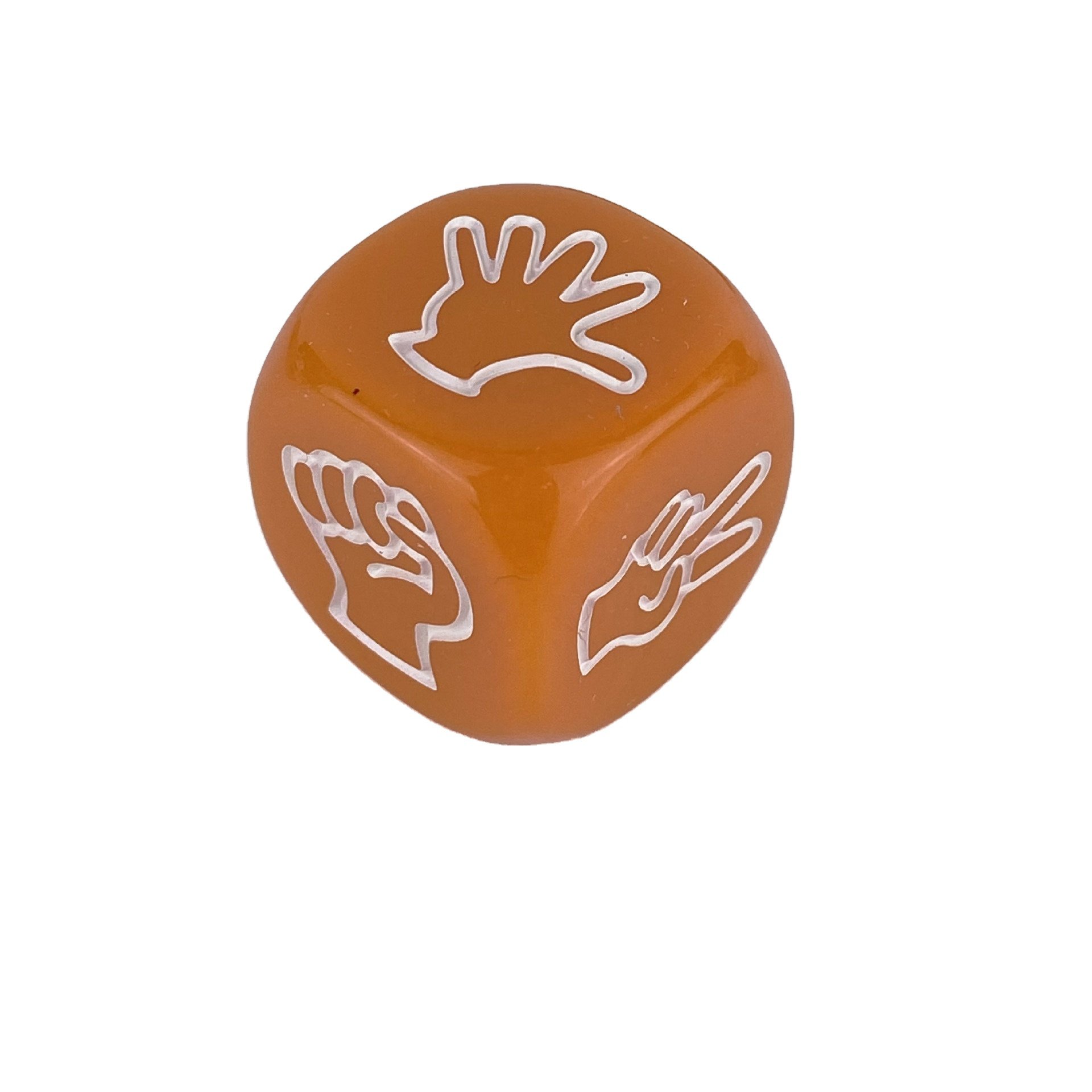 20mm 6 sides acrylic PMMA solid colors stone rock paper scissors hand game finger guessing game dice cube