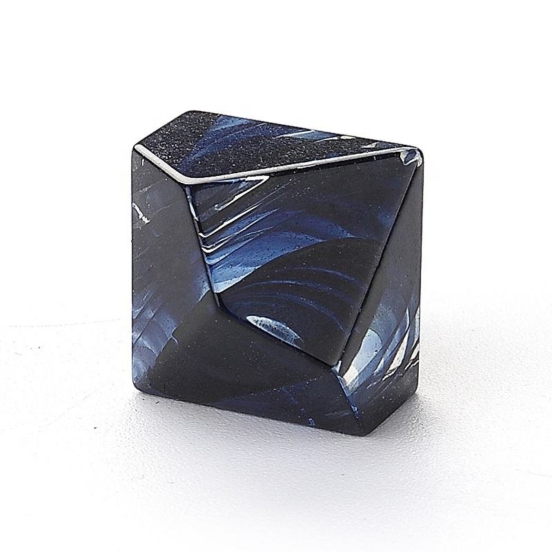 Factory Wholesale Blue Striped Glass Zircon Gem Dice Set for DND Dungeons and Dragons RPG