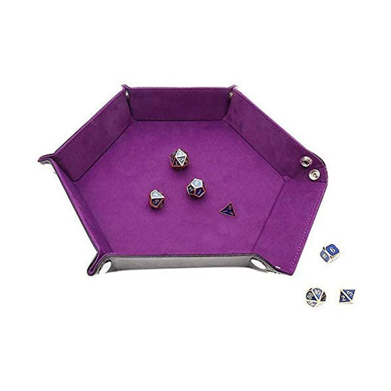 Wholesale Custom Logo Double Layer Foldable Pu Leather Bag Dice Box Tray Case