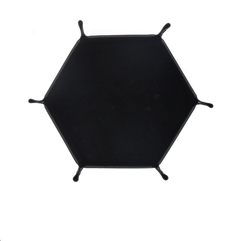 Wholesale Custom Logo Double Layer Foldable Pu Leather Bag Dice Box Tray Case
