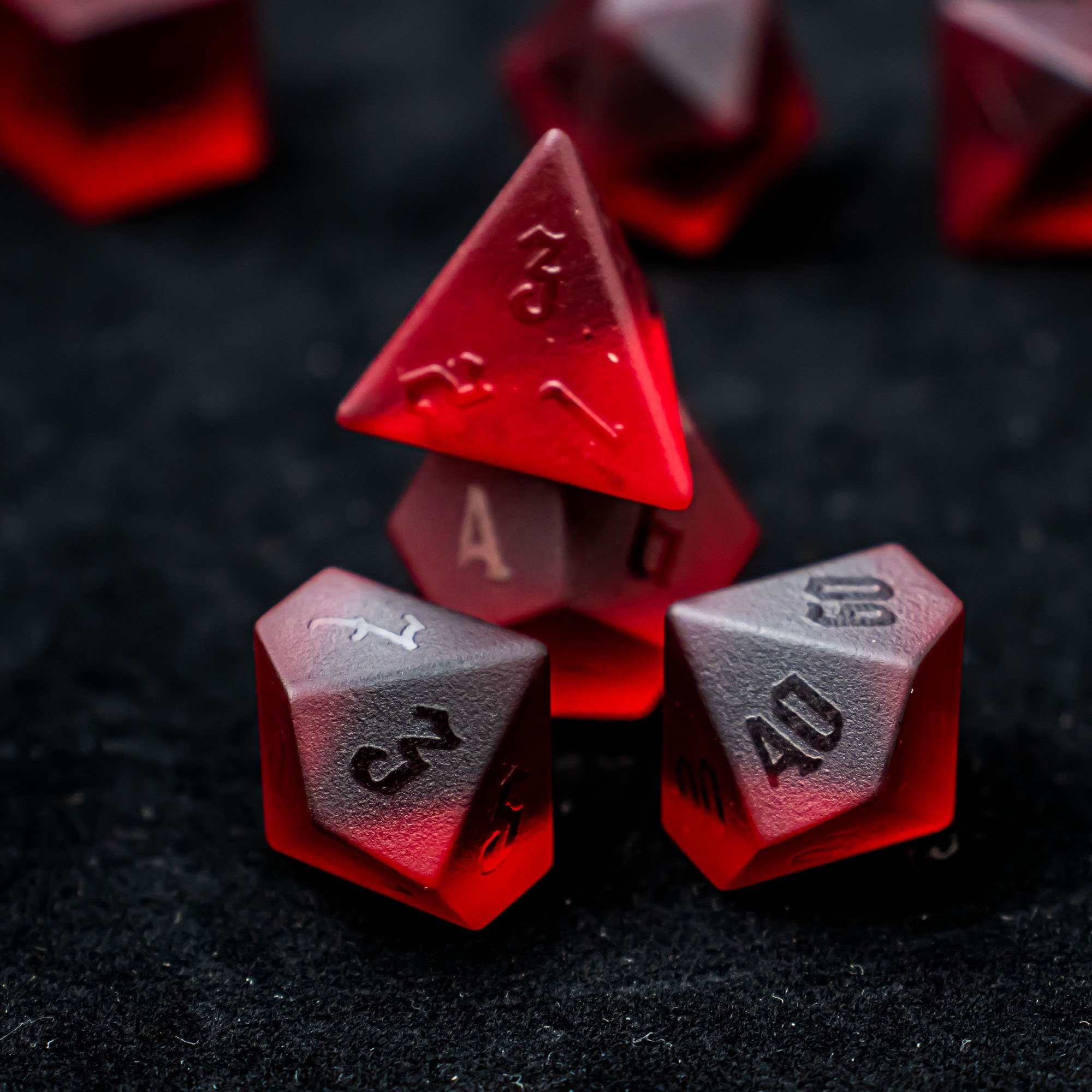 Bulk Dice Wholesale Gemstone Dices Red Crystal DND Dice Set For Dungeons And Dragons Role Playing Game