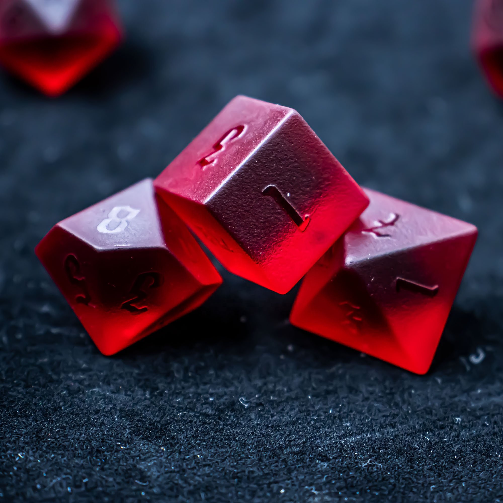 Bulk Dice Wholesale Gemstone Dices Red Crystal DND Dice Set For Dungeons And Dragons Role Playing Game