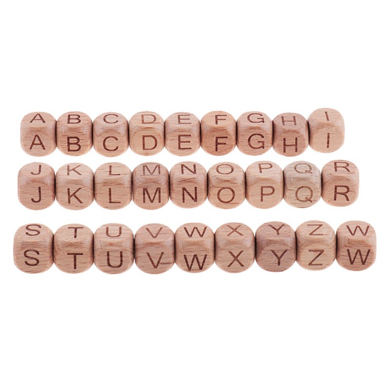 Factory Cheap Price Customized Size Rounded Corners Six Sided Bee Letter Wood Dice Custom Card Game With Dice