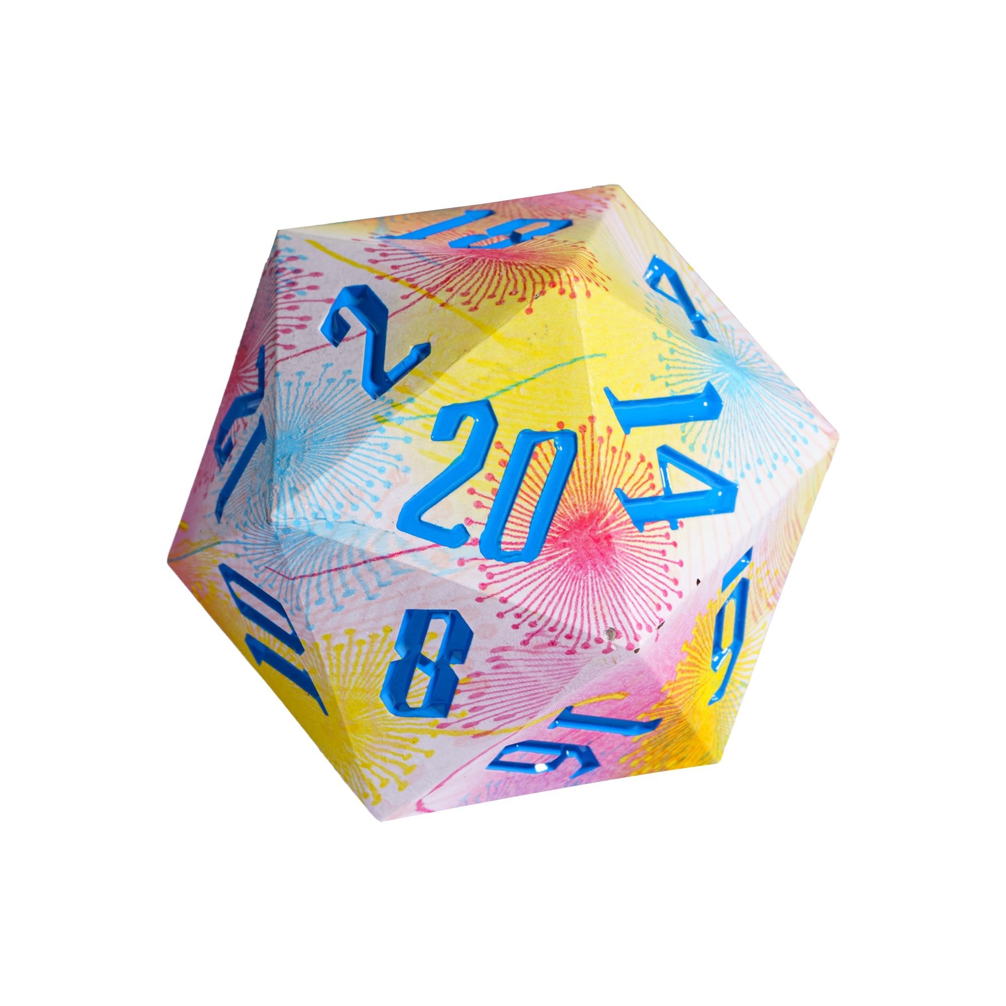 Udixi Plastic RPG Polyhedral Dungeons and Dragons d&d Resin custom logo 55mm D20 20 sides dice