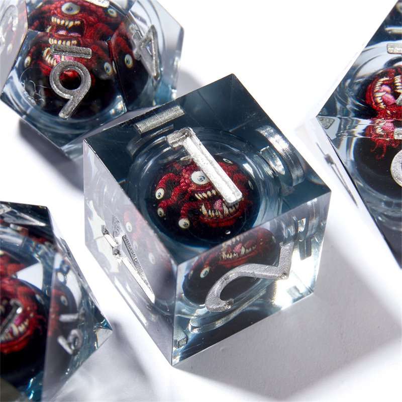 New Dnd Octopus Monster Dice Handmade Sharp edged Resin Dice Customized Dnd Dice for Dungeons&Dragons