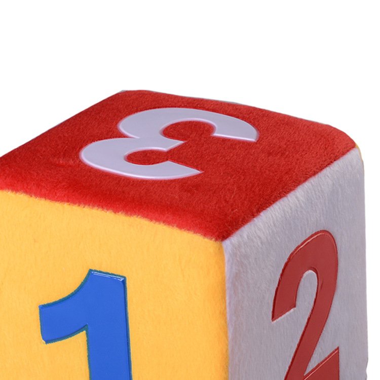 High Quality Baby Plush Number Series Dice Educational Plush Toy for Baby Enlightenment Cognition