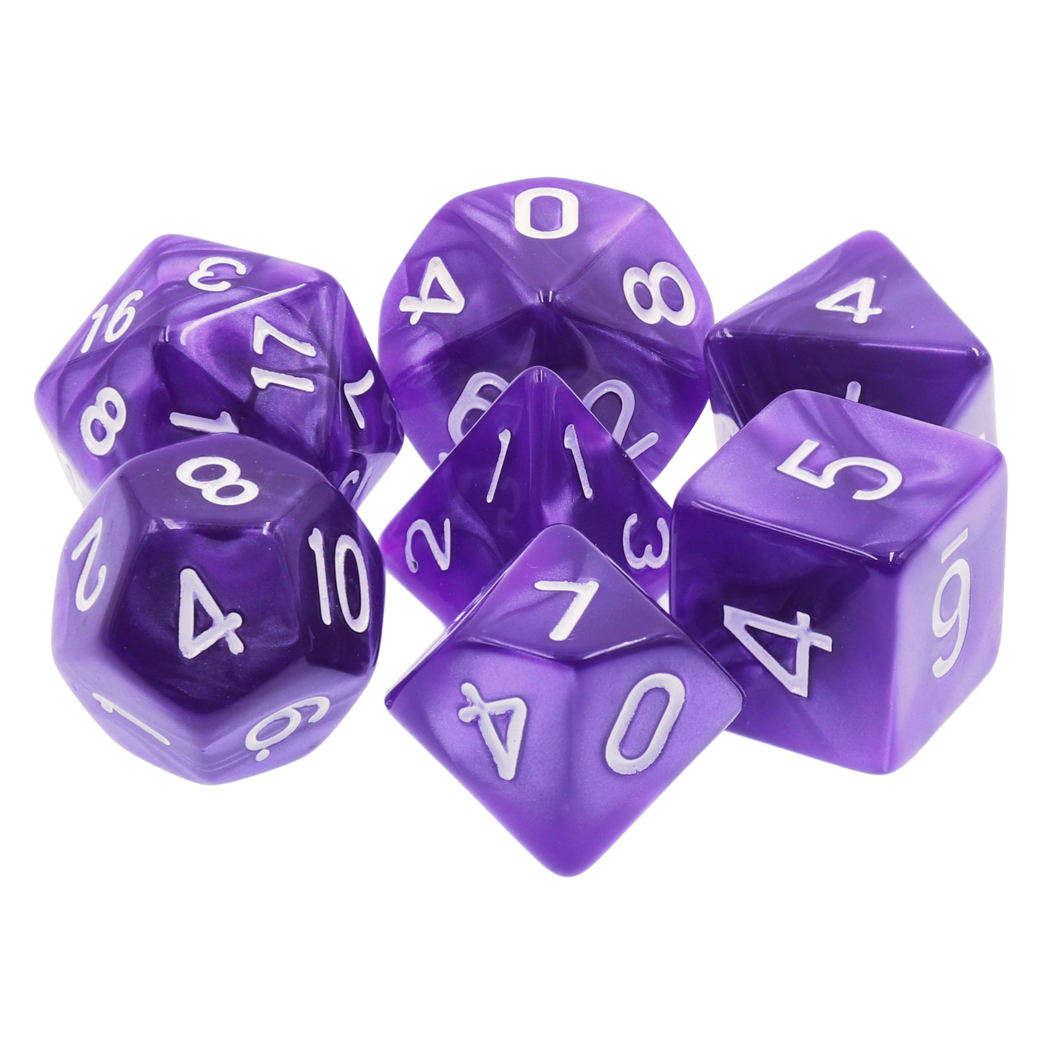 New Acrylic Dice Set DND Dice Polyhedral Pearl Color Series Dice Set For Board Game