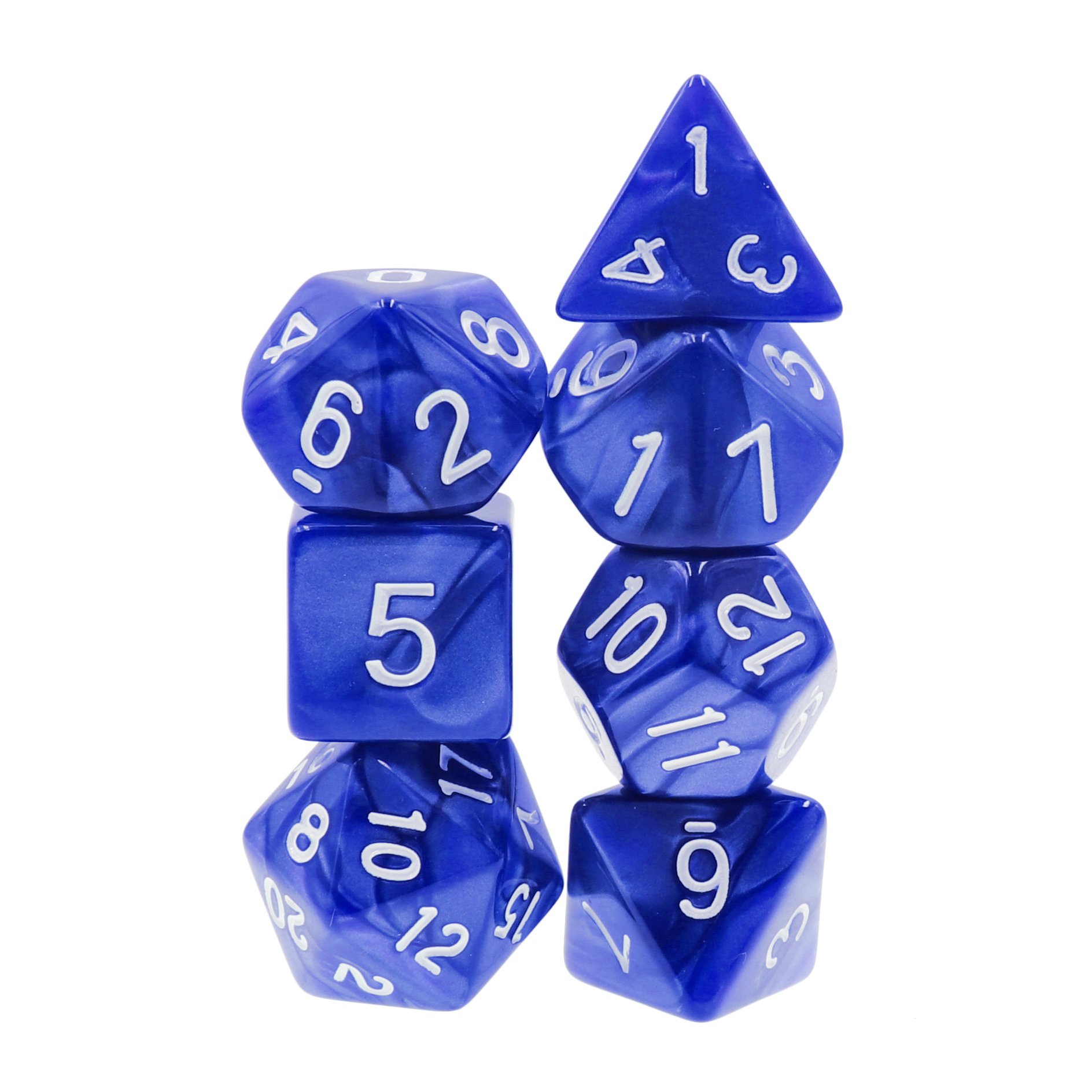 New Acrylic Dice Set DND Dice Polyhedral Pearl Color Series Dice Set For Board Game