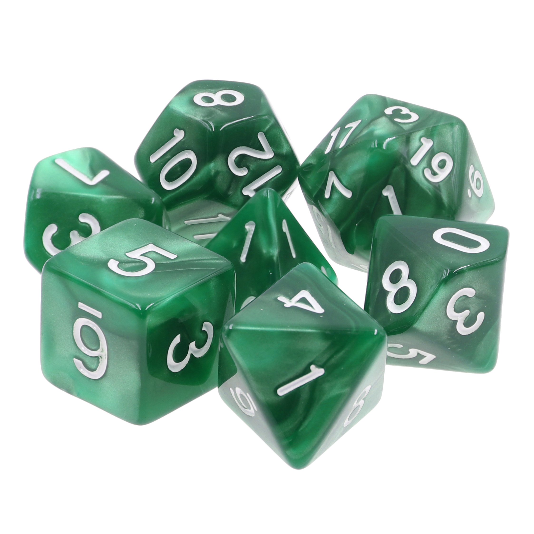 New Acrylic Dice Set DND Dice Polyhedral Pearl Color Series Dice Set For Board Game
