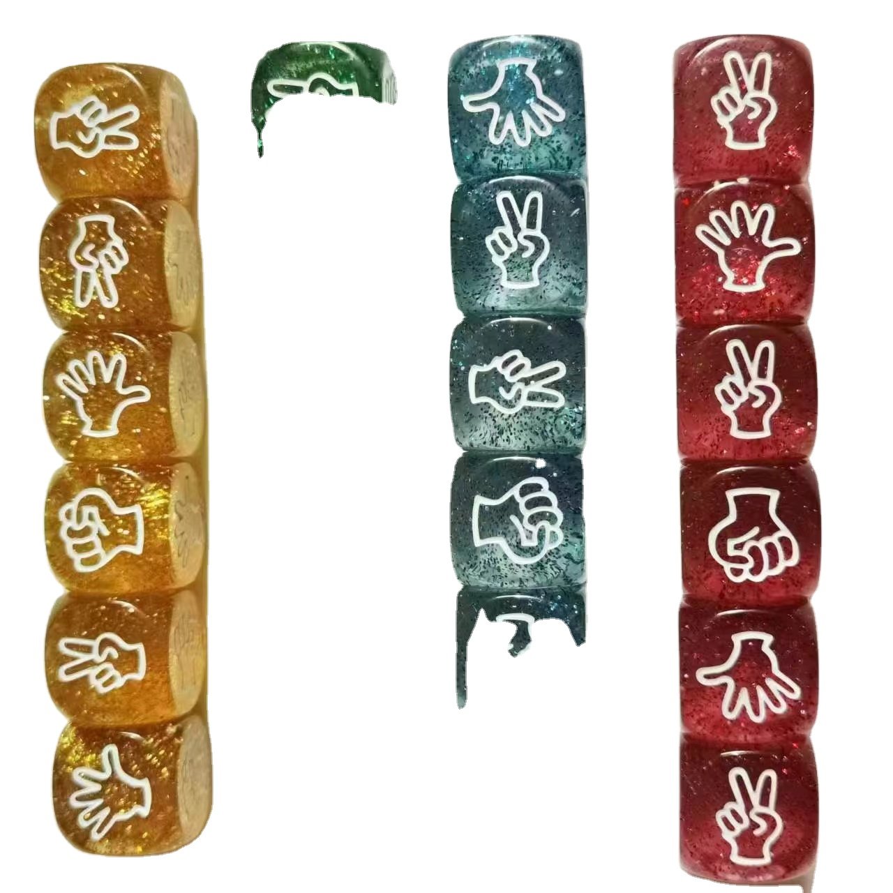 transparent in stock polyhedral TRPG colored DND 7 pcs per set jelly clear custom dice 20 sided plastic game dice
