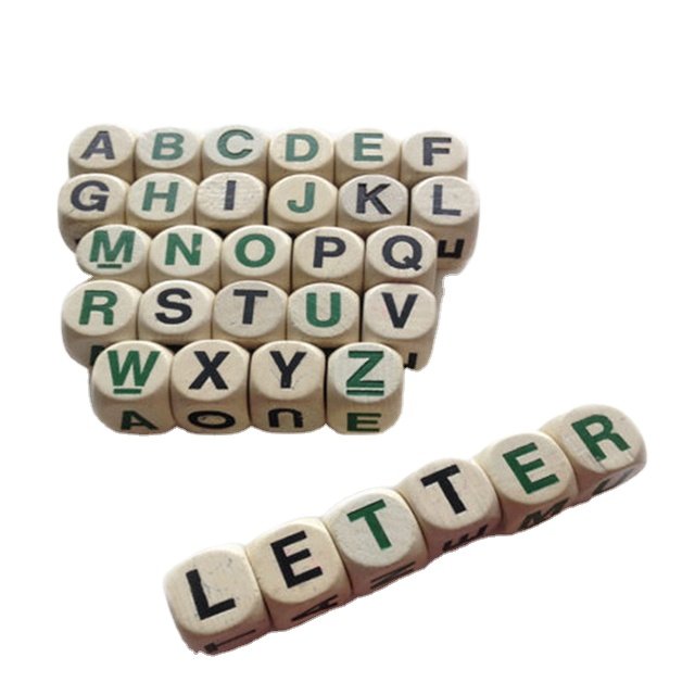 Custom Printing Logo Wood dice for Board Game Wooden Dice Game Dice