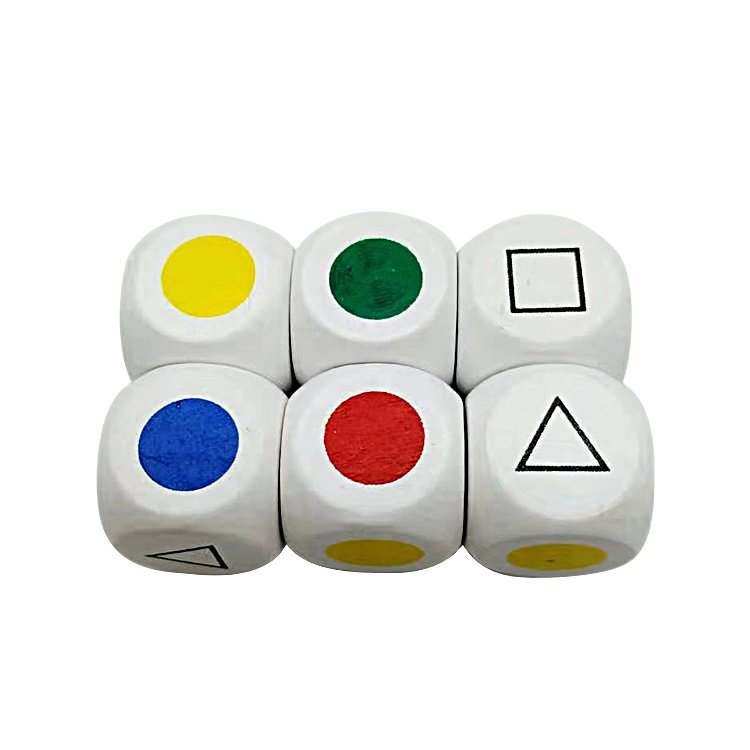 Custom Printing Logo Wood dice for Board Game Wooden Dice Game Dice