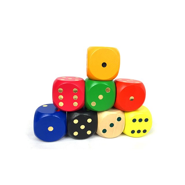 Wholesale Custom Slightly Polished Wood Maple Puzzle Dice Cube