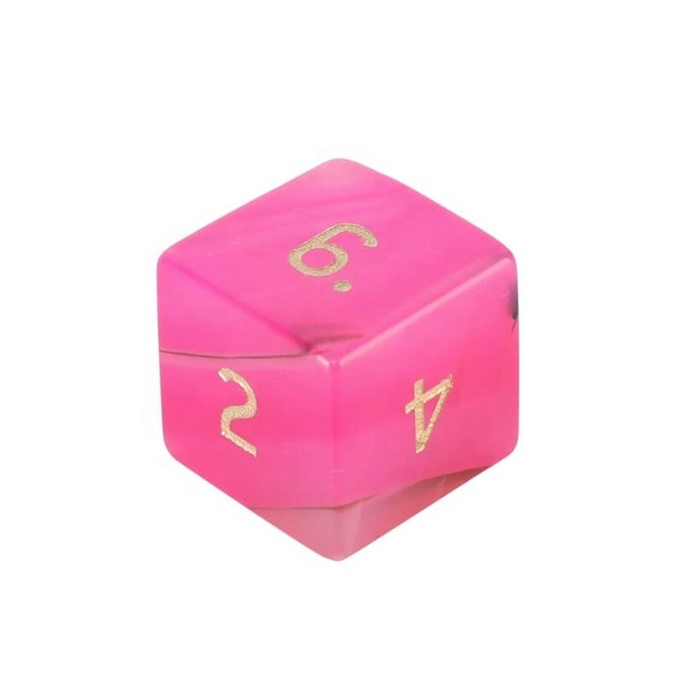 Unique Agate Gemstone Brown Pink Dice Wholesale Bulk Polyhedral Dice Set for Games