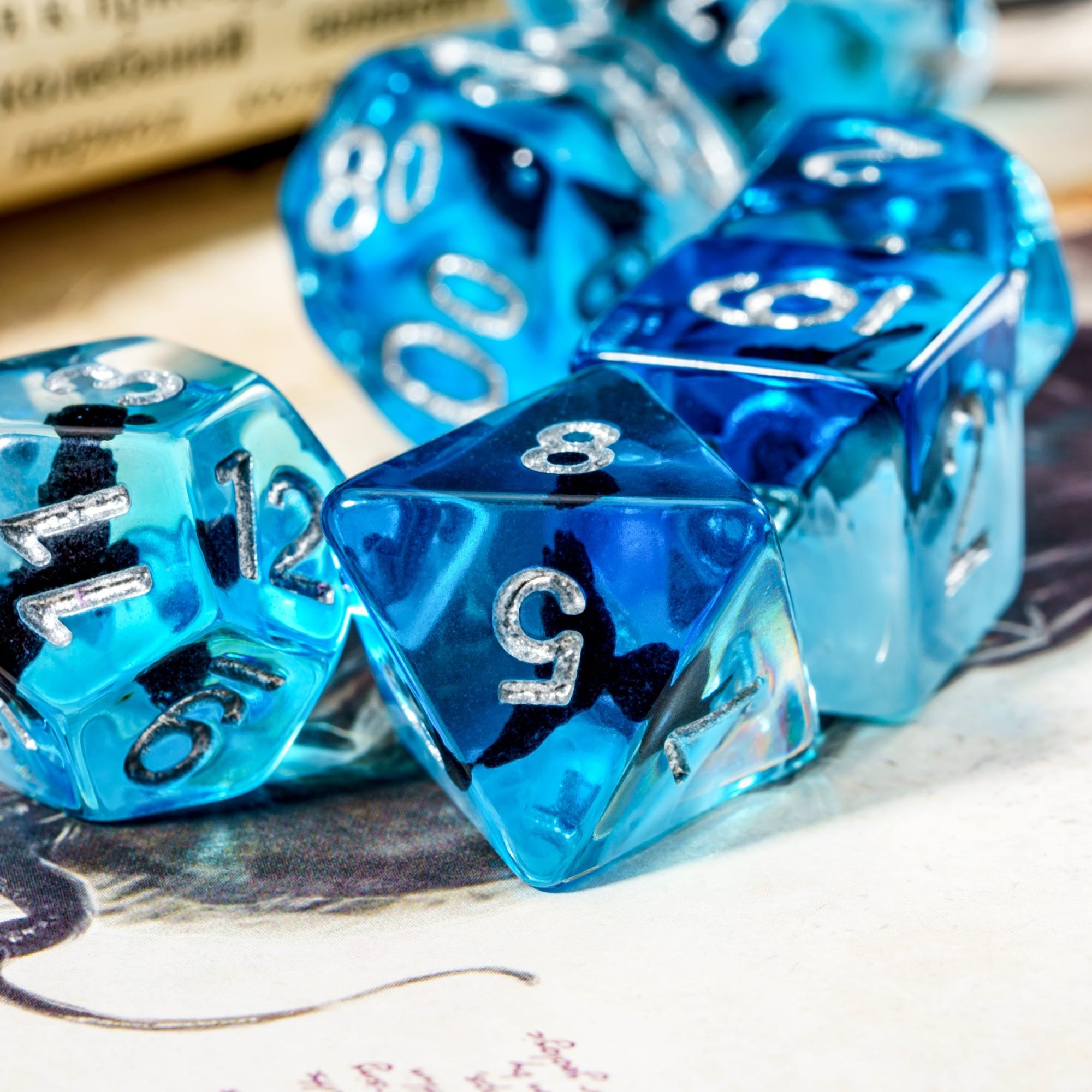 Udixi custom Animal Series Dice Dungeons and Dragons DND role-playing game RPG board game resin Dice Set