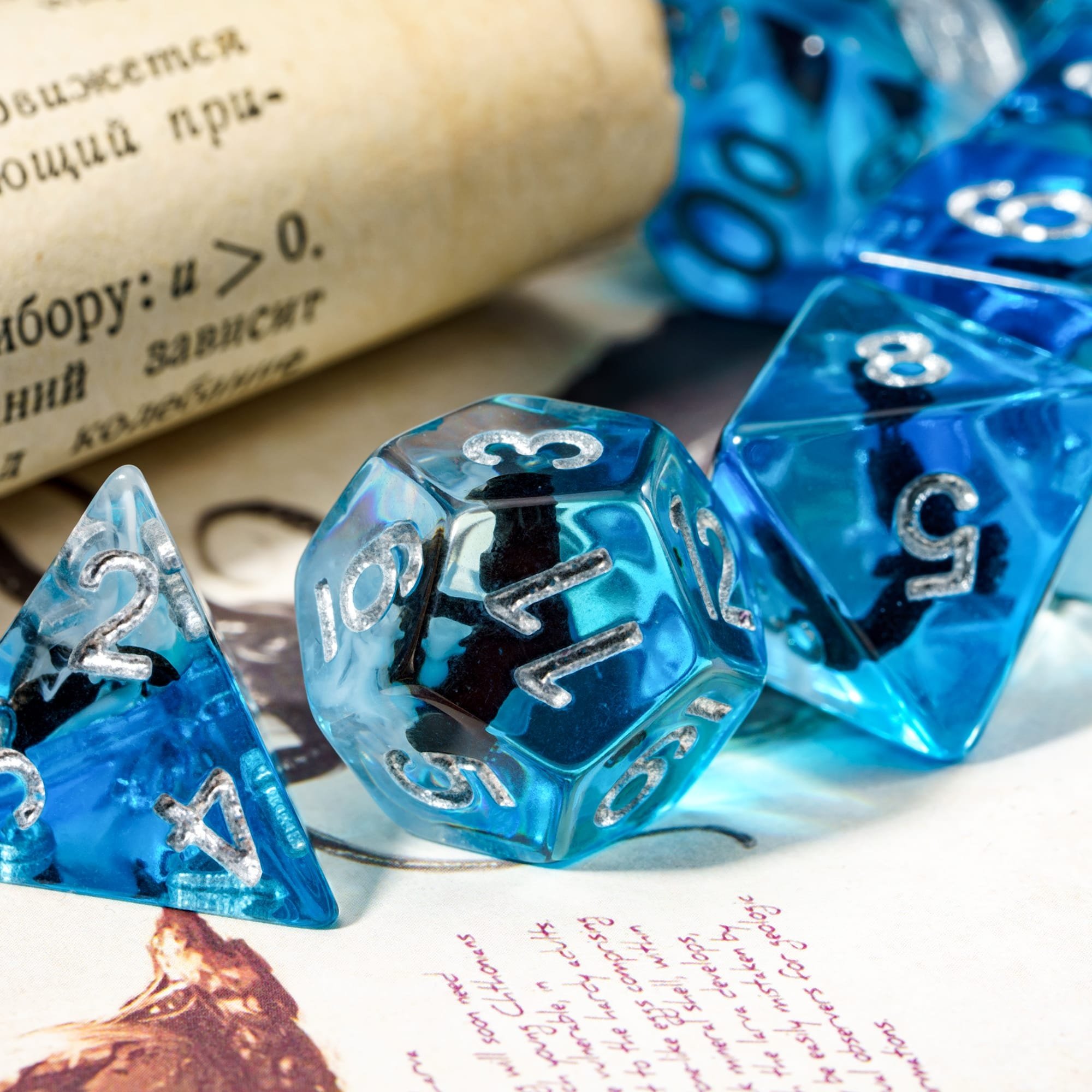 Udixi custom Animal Series Dice Dungeons and Dragons DND role-playing game RPG board game resin Dice Set