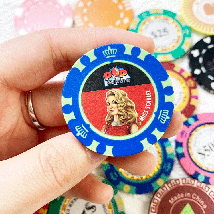 Hot Sale Monte Carlo Poker 12.5g Clay 3-Tone Golden Trim Sticker Customizable LOGO Design Iron Ceramic Casino
