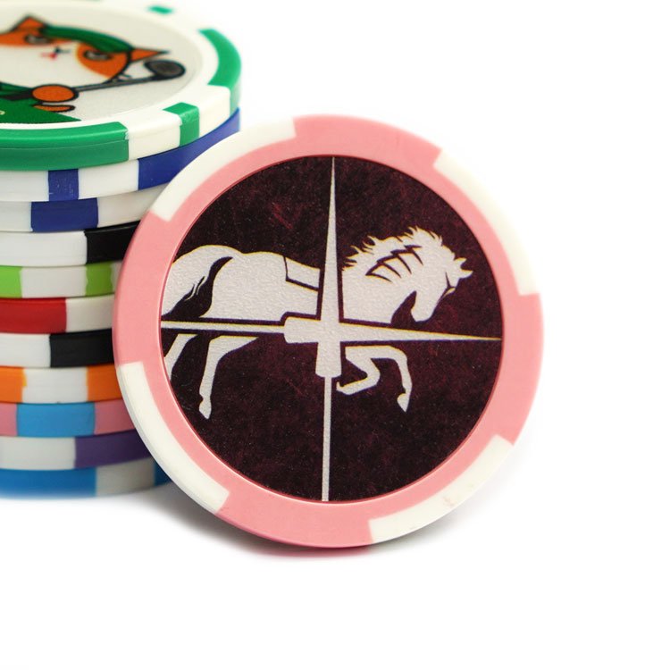 Hot Sale Monte Carlo Poker 12.5g Clay 3-Tone Golden Trim Sticker Customizable LOGO Design Iron Ceramic Casino