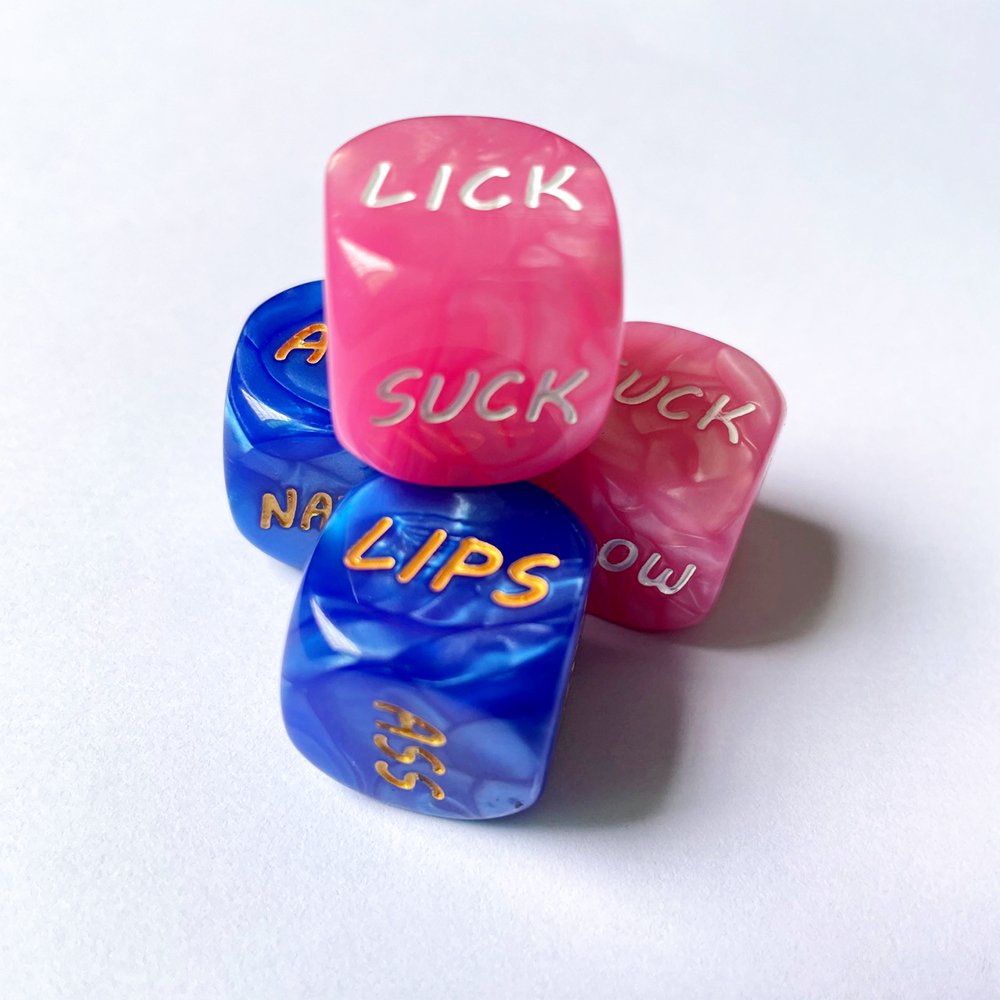 D6 Polyhedron D12 Sex Dice Game Naughty Flirtation Toy Adult Dice Board Game 6 pcs/set