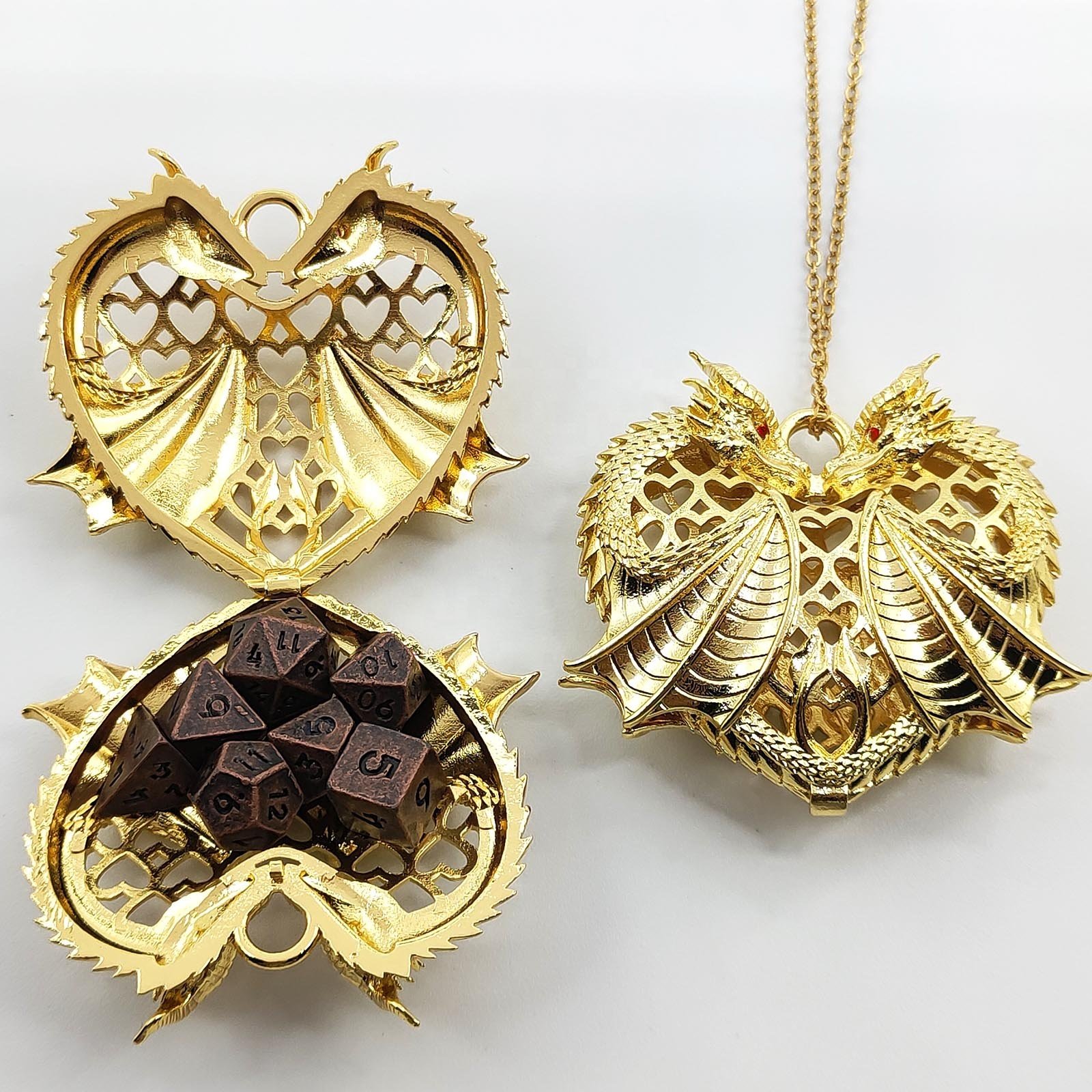 Modern Fashion Loving Guipure Lace Storage Dice Metal Box for Mini Dice Storage
