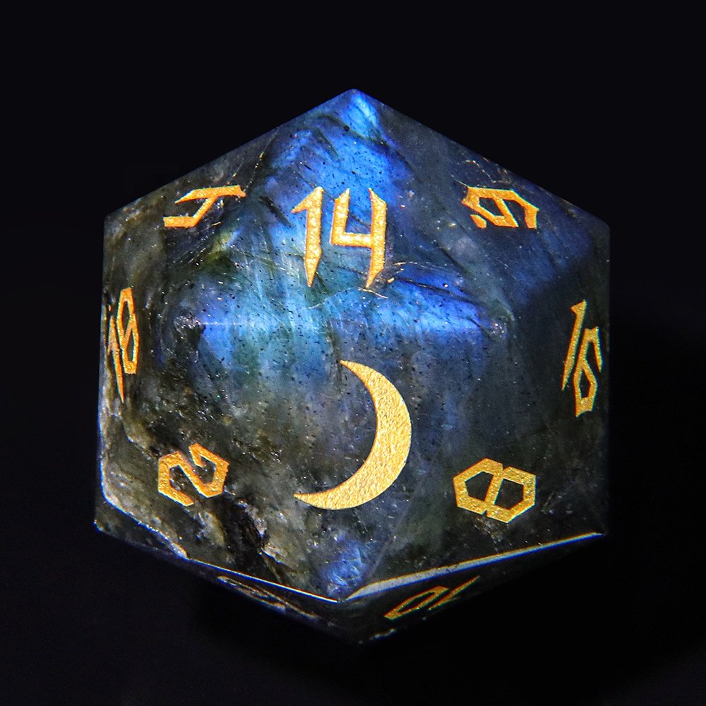 Factory Wholesale Board Game Dices RPG Natural Stone Dice DND Gem K9 Crystal Glass D20 Gemstone Dice For Dungeons And Dragons