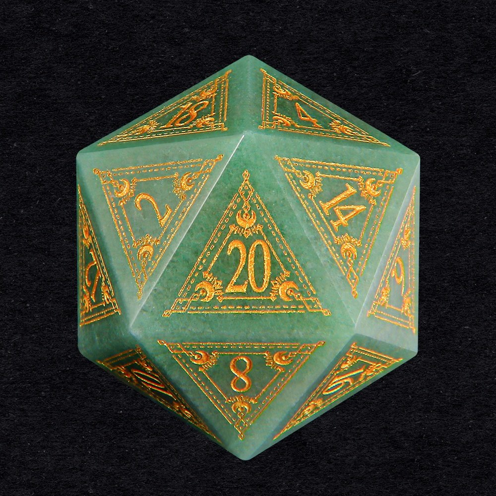 Factory Wholesale Board Game Dices RPG Natural Stone Dice DND Gem K9 Crystal Glass D20 Gemstone Dice For Dungeons And Dragons