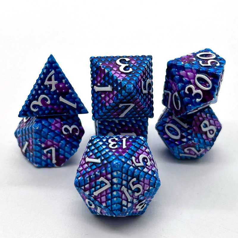 Metal Dice Polyhedron 7PCS Popular Style Dice Sets Use for DND Games