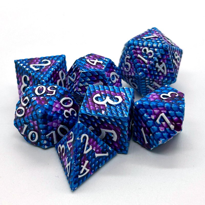 Metal Dice Polyhedron 7PCS Popular Style Dice Sets Use for DND Games