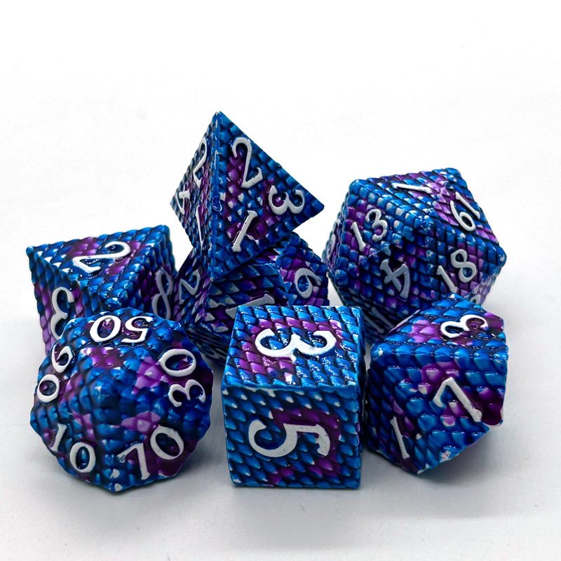 Metal Dice Polyhedron 7PCS Popular Style Dice Sets Use for DND Games